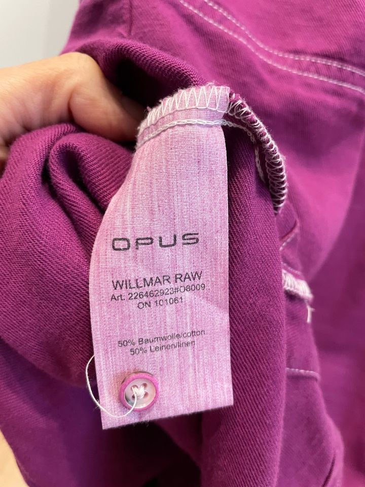 Kleid Opus Willmar Raw Baumwolle/Leinen eingefärbt beere 36 in Soest