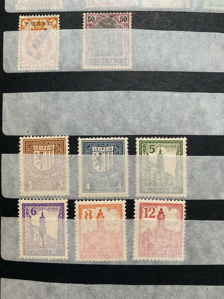 Briefmarken Konvolut, Reichs, DDR, Bayrische Briefmarken in Worms