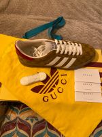 Gucci x Adidas Gazelle EU 42 GG Beige Brown NEU & OVP Düsseldorf - Pempelfort Vorschau