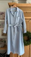 H&M, hellblaues Maxikleid aus Baumwolle und Leinen in M/38 Obervieland - Habenhausen Vorschau