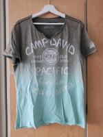 Camp David T-Shirt Shirt grau-braun mint farbverlauf Größe M Baden-Württemberg - Ketsch Vorschau