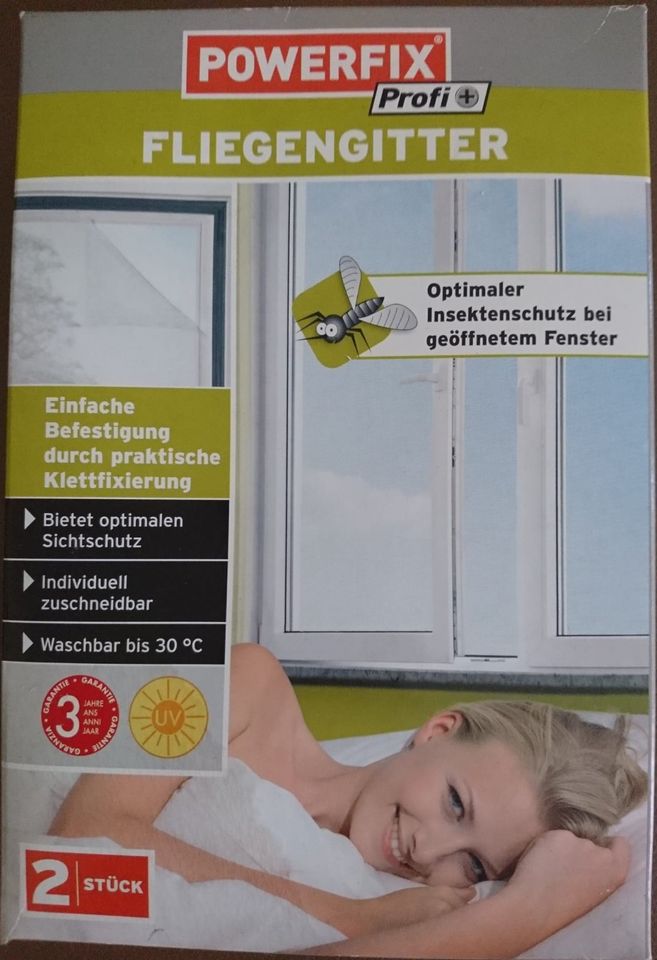 POWERFIX - Fliegengitter weiß originalverpackt (Klettfixierung) in Esslingen