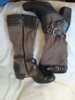S. Oliver Stiefel braun Gr. 38 gefüttert, Reißverschluss, Leder/S Hessen - Bad Camberg Vorschau