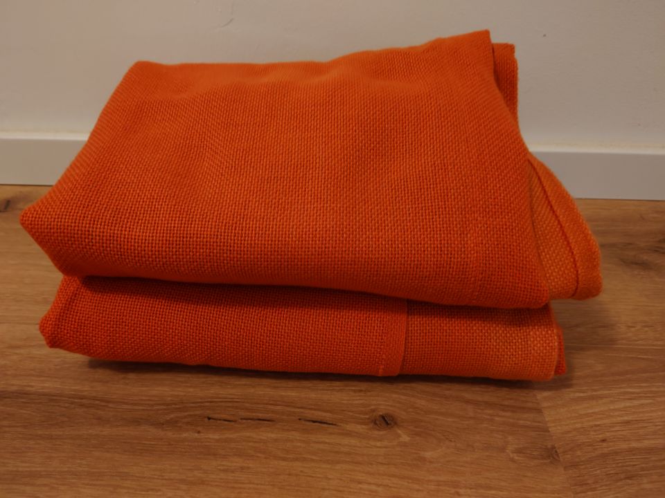 Vorhang orange 78,5x170cm (235cm), gewaschen, TOP Zustand in Emmendingen