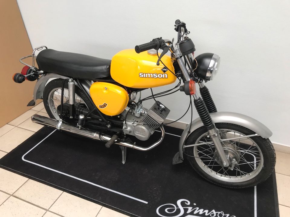 Simson S51 S50 4Gang Motor NEU Vape 12v M500 60km/h Papiere NEU * in Calbe (Saale)