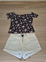Sommer Set Hotpants Shorts & Carmen Bluse gr.S 36 Nordrhein-Westfalen - Hemer Vorschau