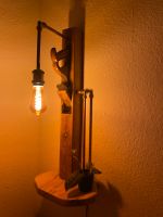 Lampe Stehlampe Wandlampe Holzlampe Kupfer Holz Retro Niedersachsen - Uelzen Vorschau