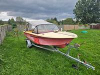 Boot 4,5 m Honda 4 Stroke 50 PS Angelboot DDR Boot Rietschen - Neuliebel Vorschau