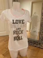 T-Shirt „Love, Dream and Rock‘n‘Roll“ mit Straßsteinchen, Gr. M Bayern - Hainsfarth Vorschau