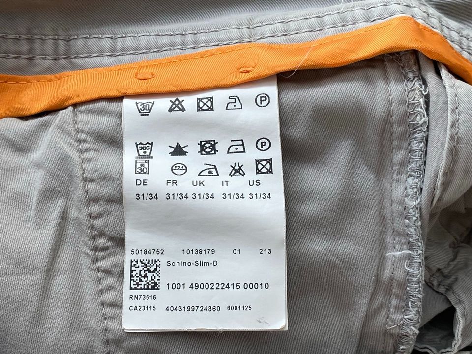 HUGO BOSS Orange Chino Schino-Slim-D 31/34 grau in München