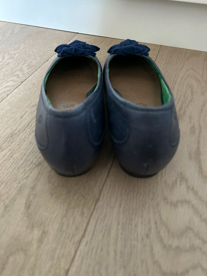 GERRY WEBER Ballerinas, Dunkelblau Leder, Gr. 39 in Pulheim