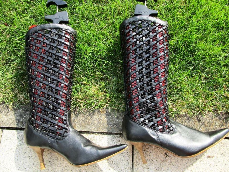 Jennifer Taylor Langschaft-Stiefel in Mesh-look Gr.39 in Gersthofen