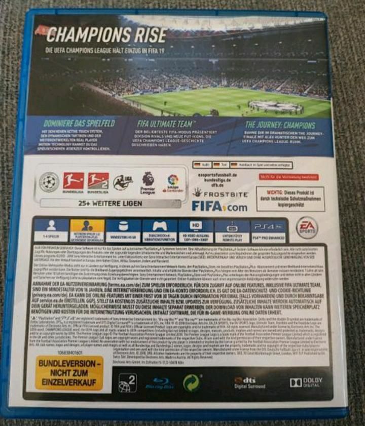PS Playstation 4 Spiel "FIFA 19" in Schweitenkirchen
