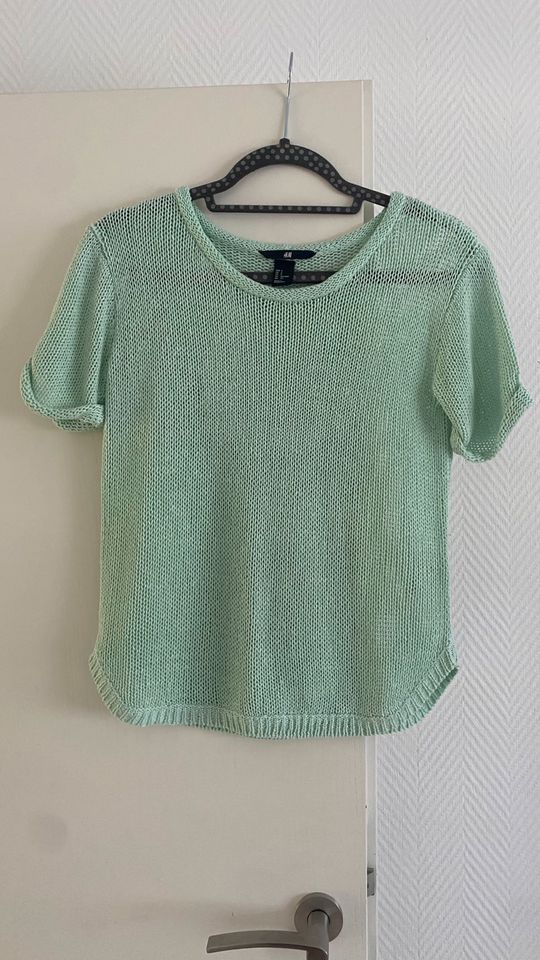 H&M Strickpullover Mint mit 3/4 Arm in Holzwickede