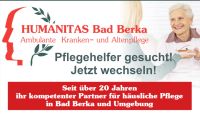 Dein neuer Job als Pflegehilfskraft/ Pflegehelfer (m/w/d) ambulant wartet! Bereit für die Herausforderung? Dann bewirb dich jetzt! Thüringen - Bad Berka Vorschau