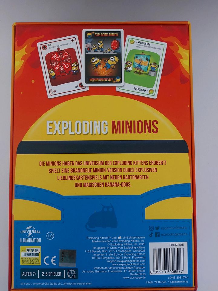 Spiel "Exploding Minions" wie Exploding Kittens in Essen