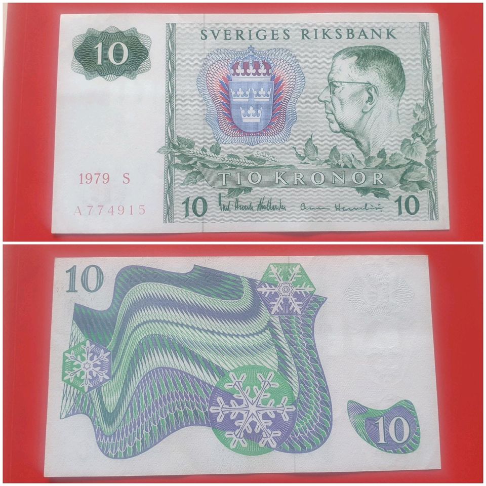 Schweden Geldschein 10 Kronen 1979 Sveriges Kronor in Wolfsburg