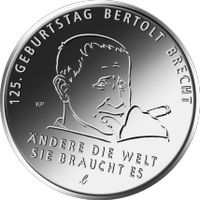 20 Euro Münze 125. GEBURTSTAG BERTOLT BRECHT 2023 Silber + Kapsel Friedrichshain-Kreuzberg - Friedrichshain Vorschau