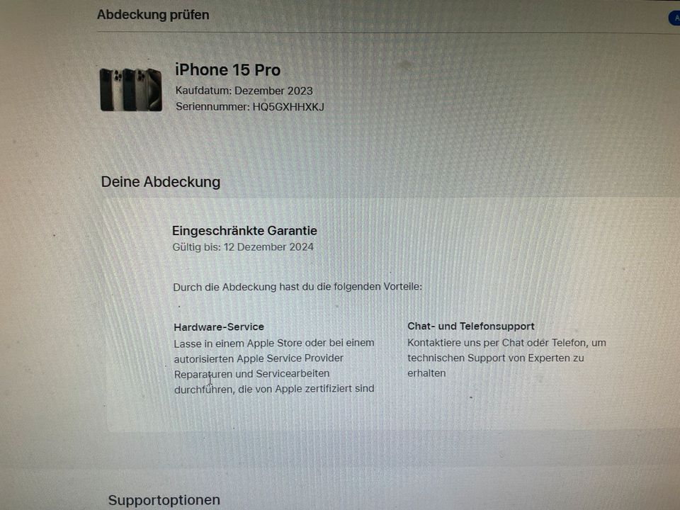 Apple iPhone 15 PRO 128GB TOP RECHNUNG GARANTIE 12/2024 Blau in Nürnberg (Mittelfr)