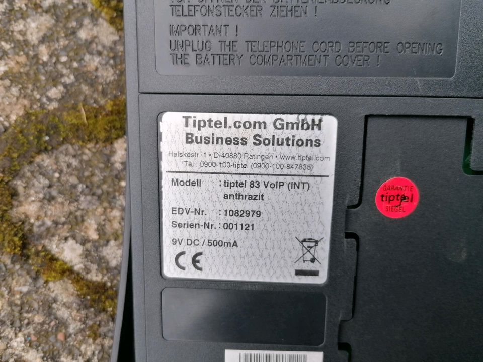 Tiptel 83 VoIP (INT) Business Phone Telefon anthrazit in Lemgo