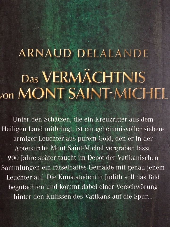 Das Vermächtnis von Mont Saint-Michel Arnaud Delalande Thriller in Leipzig