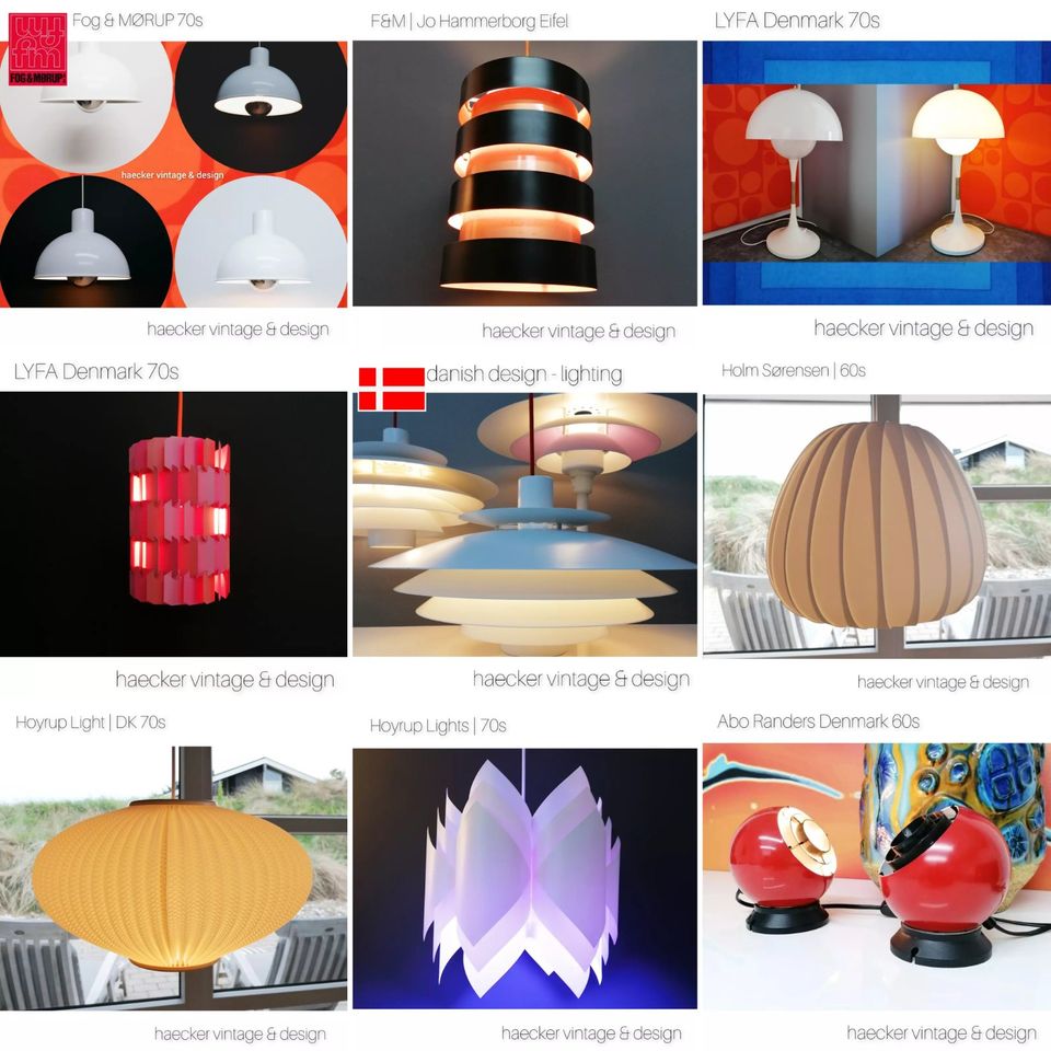 Lampe danish design FOCUS zu poulsen ph retro panton 80er 90er in Flensburg