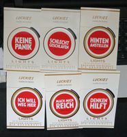 6er Set Luckies Aufkleber Sticker /Zigaretten Lucky Strike SELTEN Niedersachsen - Scheden Vorschau