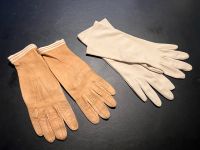 Antike Leder Handschuhe 2 Paar/ Vintage/30/40er/ Film/Theater Sachsen - Neumark Vorschau