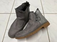 Mädchen-Stiefeletten grau/silber, Gr. 33 Bayern - Bad Abbach Vorschau