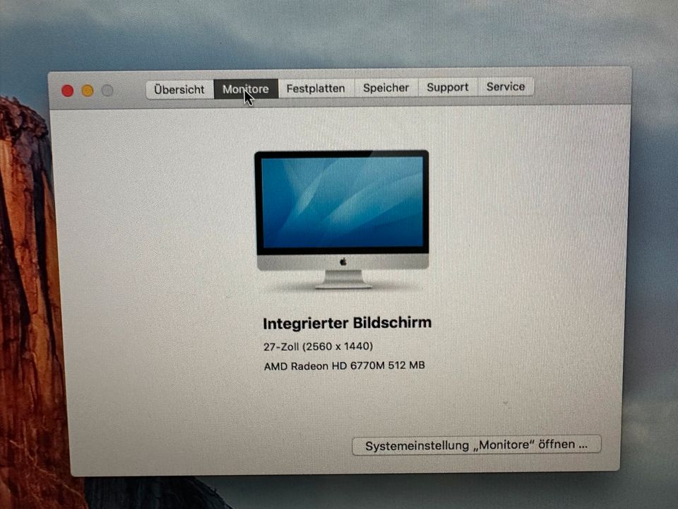 Apple iMac 27“ | 1TB | 12 GB RAM | 2,7GHZ | OS 10.11.16 in Stuttgart