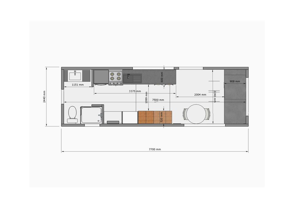 Tiny House SALE! hochklappbares Dach | 8,20m lang | Schafwolle in Schwendi