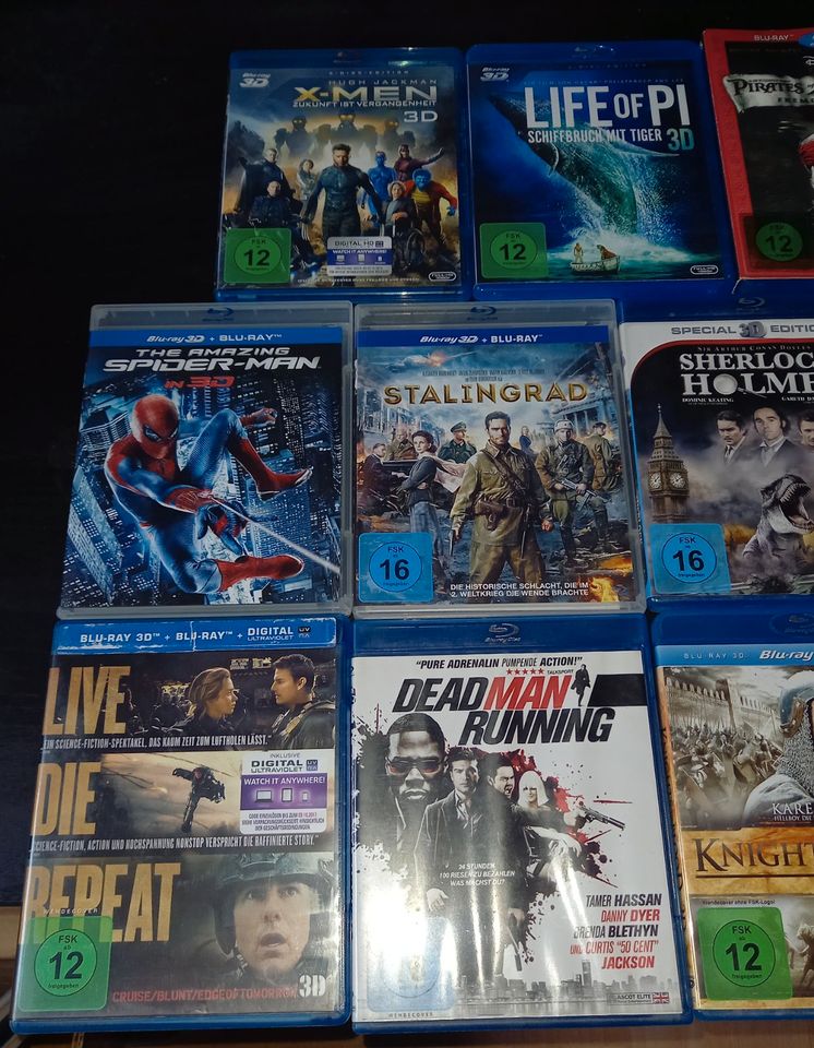 14 Blu-rays in 3D, X-Men, Spider-Man, Fluch der Karibik, 47 Ronin in Bocholt