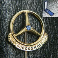 Mercedes 500.000 500000  Km Anstecknadel 835 Silber Vergoldet Pin Sammler Neuwertig Top Versand Händler DHL Geschenk Echt Rheinland-Pfalz - Igel Vorschau