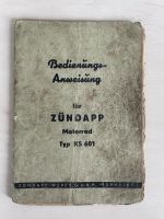 Zündapp KS 601 Bedienungsanweisung 1951 Baden-Württemberg - Bad Rappenau Vorschau