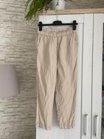 H&M Sommerhose Leinenhose 7/8 Schlupfhose Paperbag Niedersachsen - Wolfsburg Vorschau