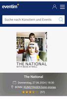 2 Tickets, The National in Bonn Bonn - Nordstadt  Vorschau