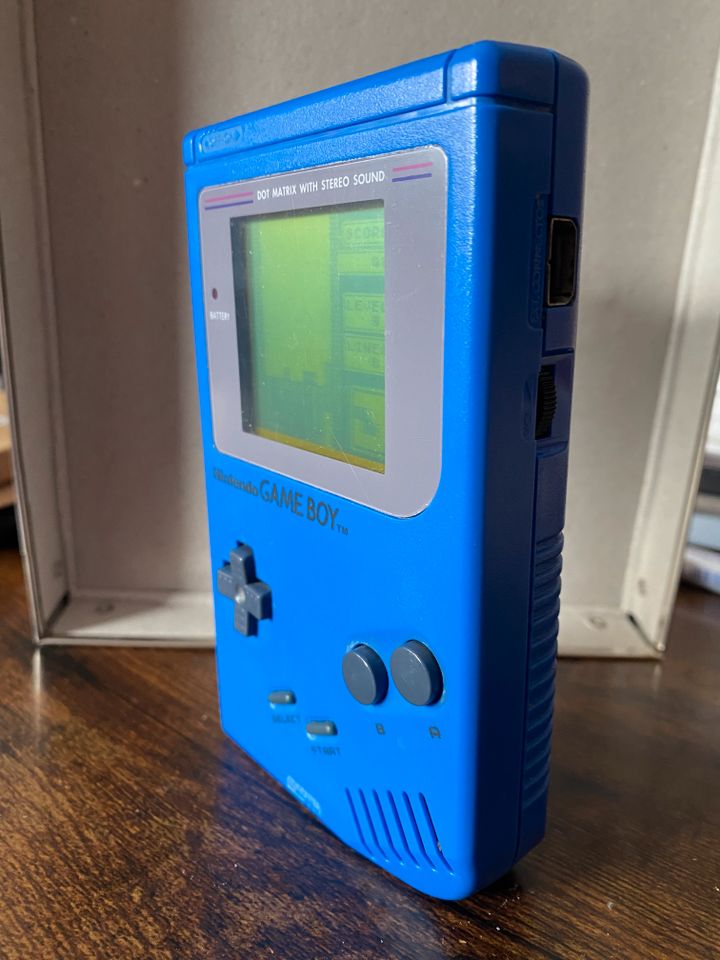 Nintendo GameBoy Classic Konsole blau (Blue Harry) gebr.+Tetris in Herzogenrath