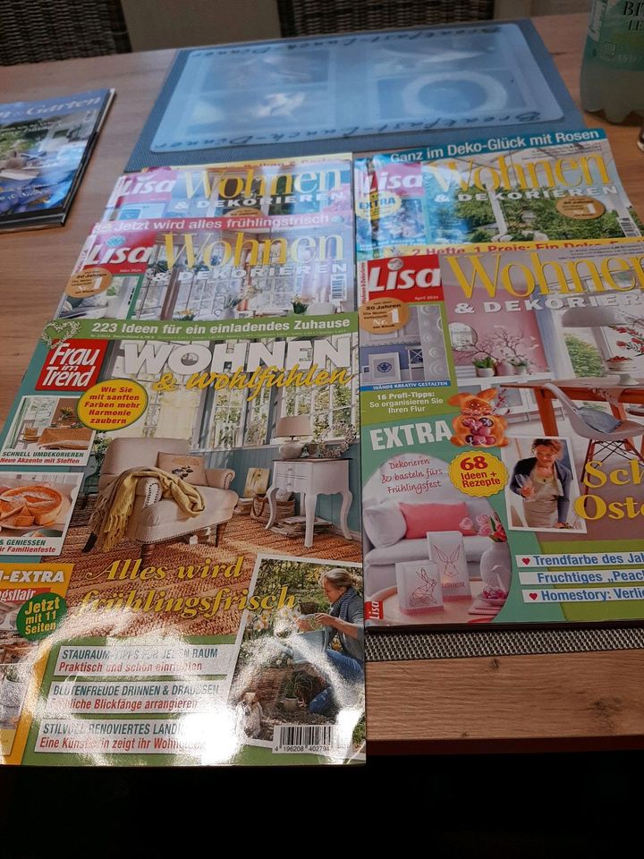 35 Zeitschriften - Lisa Wohnen & Dekorieren , Wohnen & Garten u.a in Dieburg