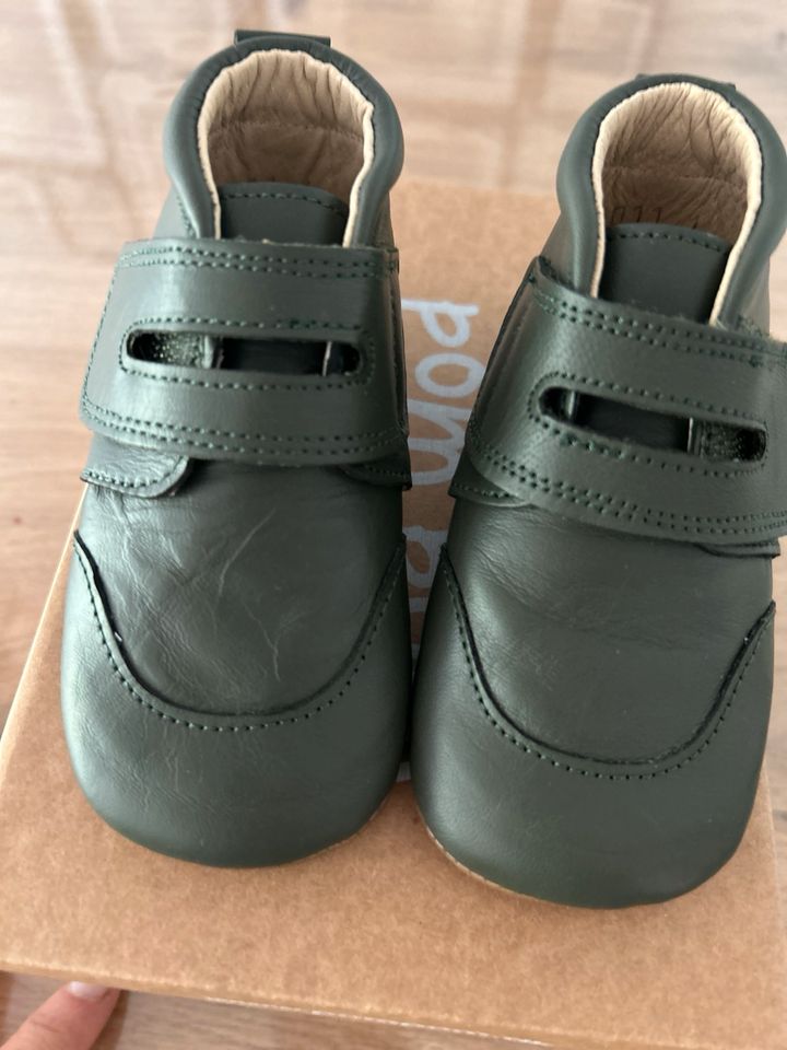 Krabbelschuhe (neu/unbenutzt) Gr.21 Khaki in Schwäbisch Gmünd