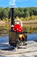 Mini-Ofen "Tiny" mit Herdplatte, Zeltofen, Terrassenofen, Camping Sachsen - Bernsdorf Vorschau