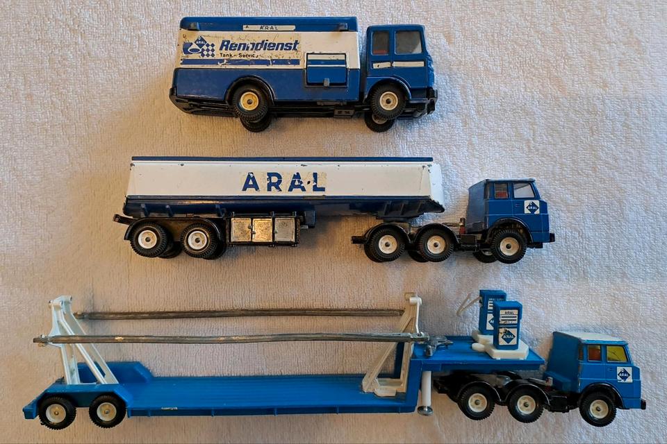 SIKU V-Serie ARAL HENSCHEL Tankwagen Renndienst selten SIKU V-Serie ARAL HENSCHEL Tankwagen Renndienst selten