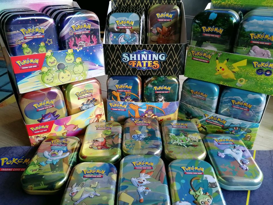 Pokemon Karten, Mini Tin Mystery, Geschenk, V, VMAX, EX, Fullart in Berlin