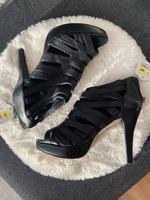 Hohe Schuhe / High heels / schwarz / 5th Avenue / Echtleder Leipzig - Leipzig, Zentrum Vorschau