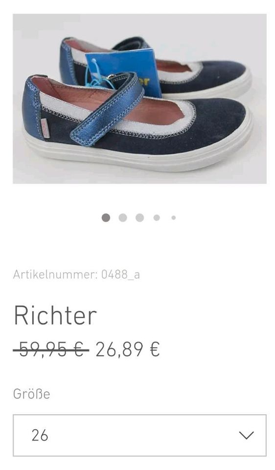 Neue Ballerinas Gr. 25 26 27 29 34 36 Lurchi Superfit Richter in Herzogenaurach