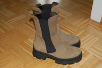 Marco Tozzi Chelsea Boots Leder Gr. 38 khaki NP 80€ Bayern - Bad Kissingen Vorschau
