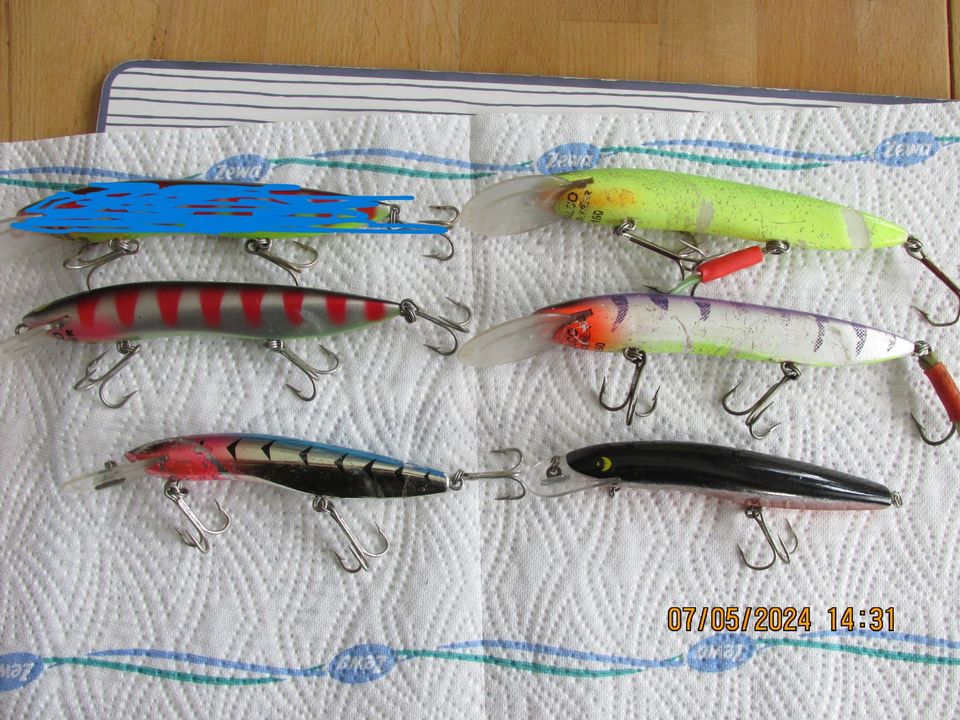 5 x Wobbler Halco Sorcerer 150 / 125 Zander / Hecht in Hamburg