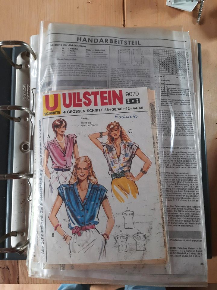 Schnittmuster, Burda, Ullstein,  Modestil 70er 80er Jahre in Mettmann