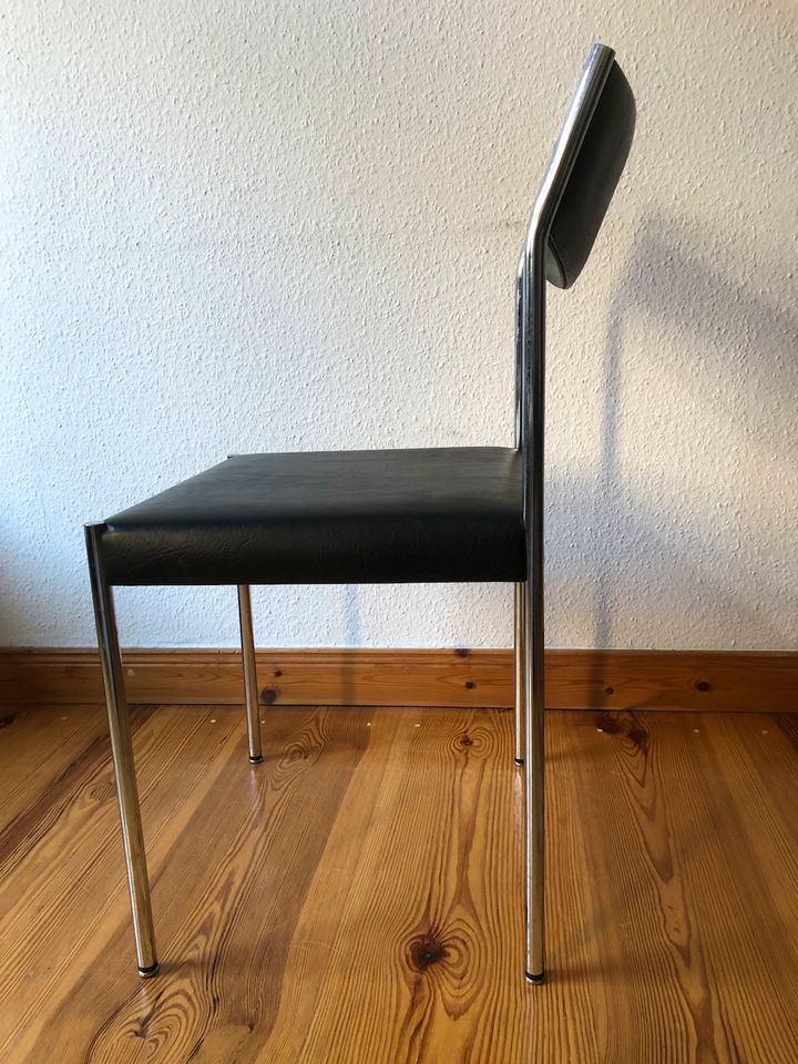 Designer Stuhl von Bandixen Vintage 60er Jahre Dining Chair Chrom in Berlin