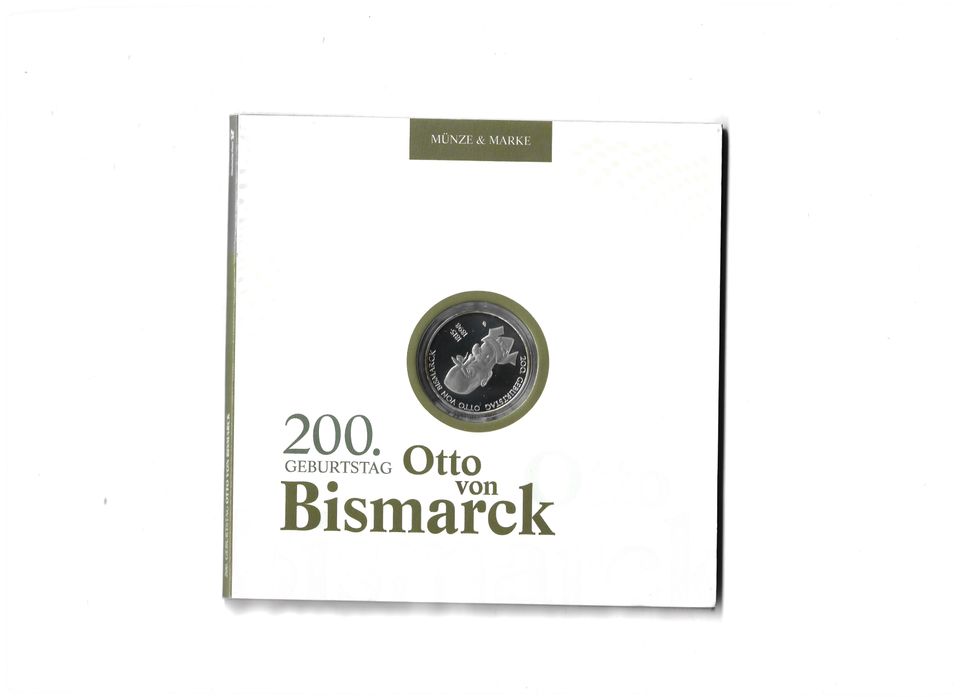 BRD 20 Euro PP 2015 A Geburtstag Otto von Bismarck + Marke Post in Freilassing