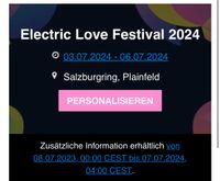 Electric Love 2024 - Festivalpass 3 Tage Bayern - Fridolfing Vorschau